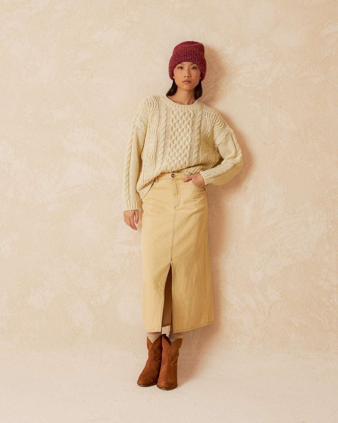 Indi and Cold Jersey Pattern Crudo