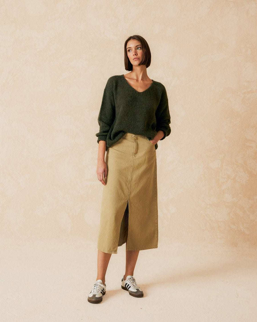 Indi and Cold Jersey Khaki
