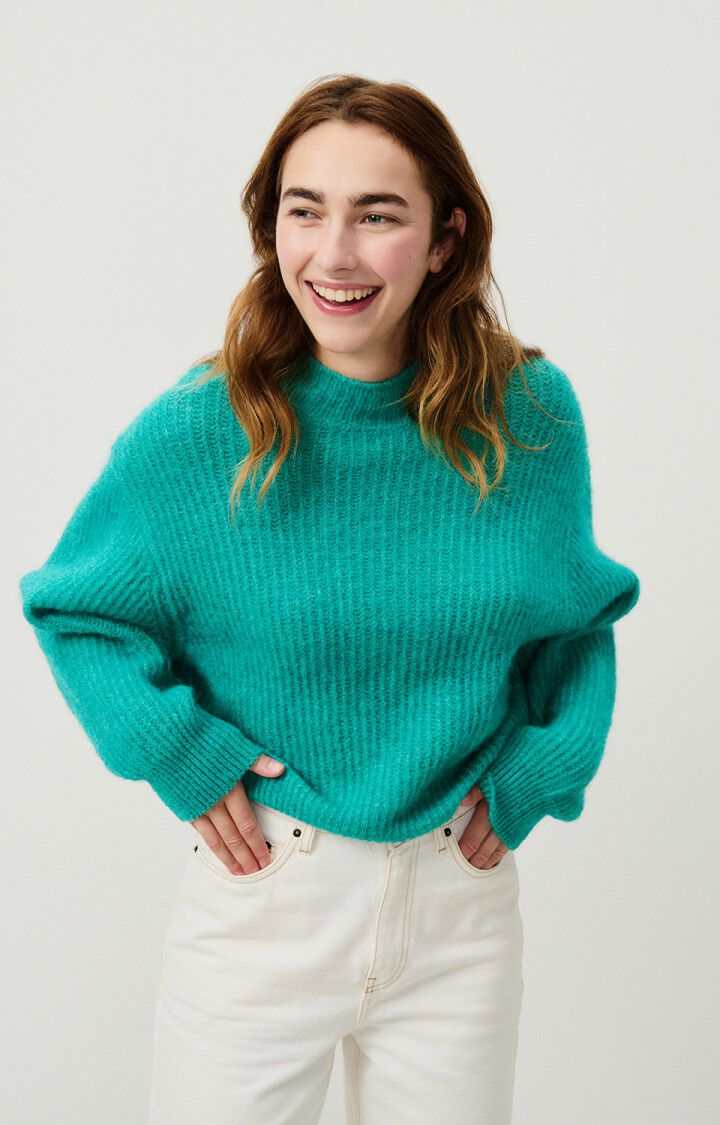 American Vintage East Jumper Melange Duck Blue