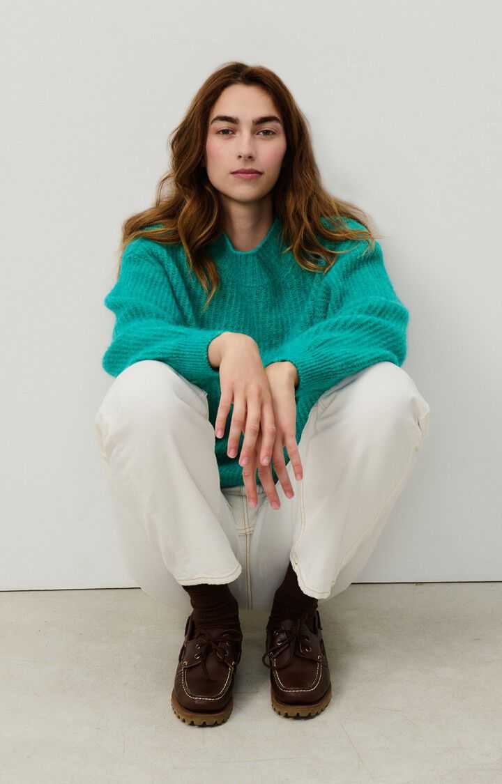 American Vintage East Jumper Melange Duck Blue