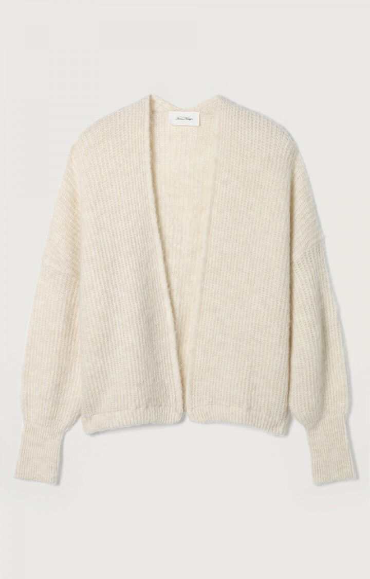 American Vintage East Womens Cardigan Melange Pearl