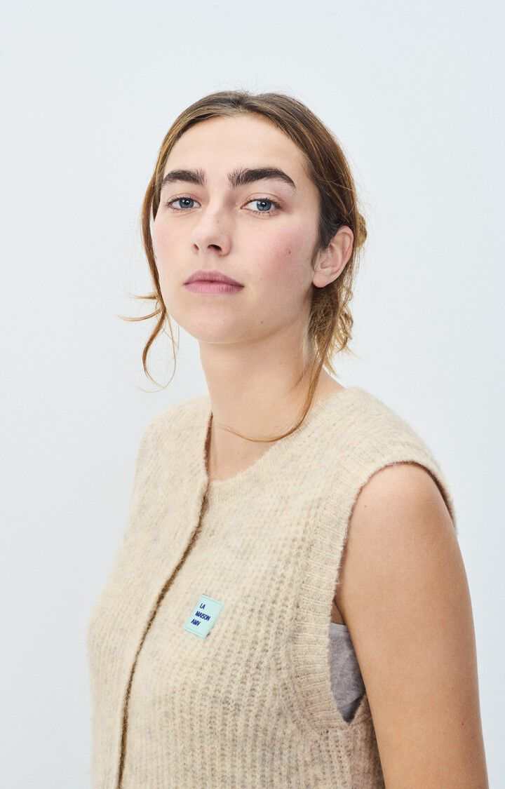 American Vintage East Vest Melange Powder Snow