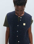 American Vintage Cardigan East Navy Mouline