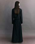 Courtney Zheng Elena Pima Cotton Long Sleeve Top Black