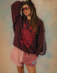 Ciao Ciao Vacation Emboss OS Sweater Multi