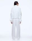 Ena Pelly Valentina Jersey Zip Through Cream Burgundy