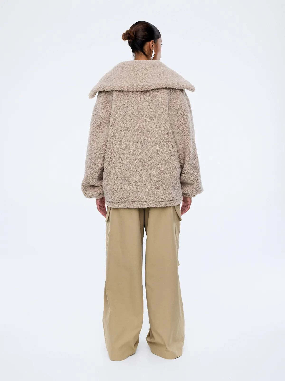 Ena Pelly Tina Teddy Jacket Birch