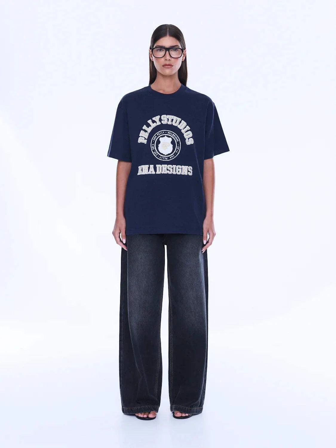 Ena Pelly Sophia Relaxed Tee Washed Ink