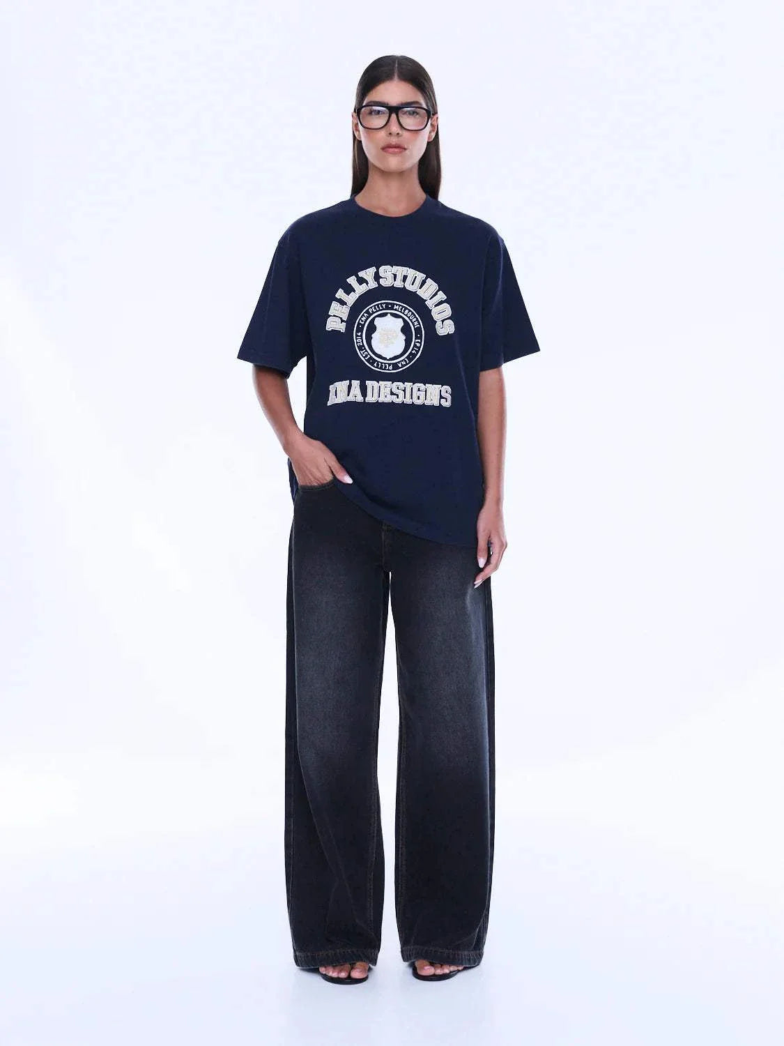 Ena Pelly Sophia Relaxed Tee Washed Ink