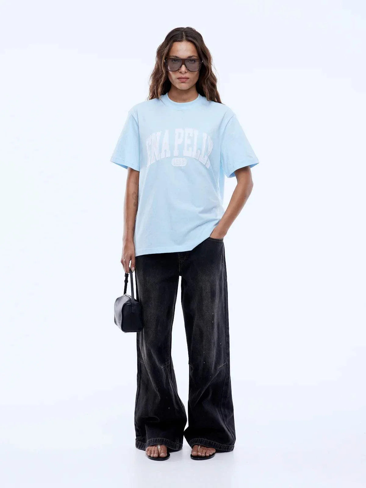 Ena Pelly Collegiate Tee Light Blue