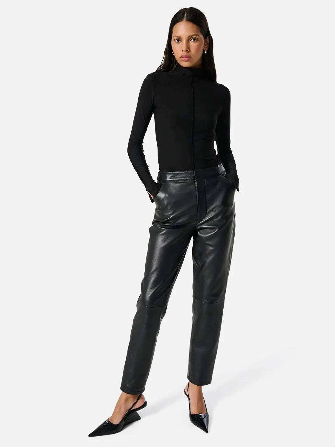 Ena Pelly Freya Long Sleeve Top Black