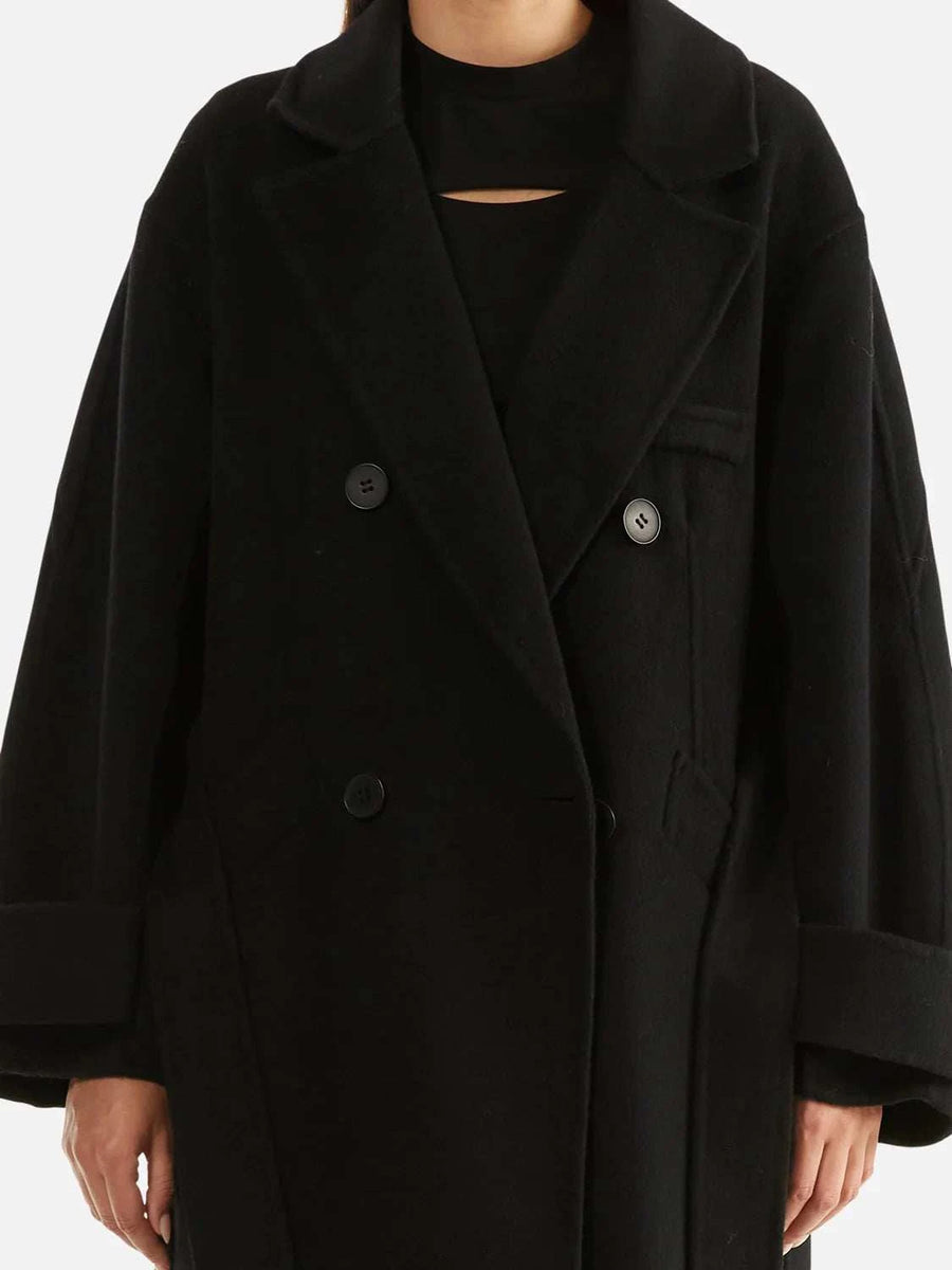 Ena Pelly Cecilia Wool Coat Black