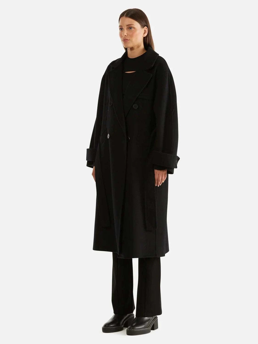 Ena Pelly Cecilia Wool Coat Black