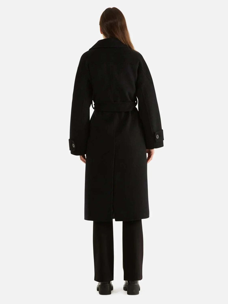 Ena Pelly Cecilia Wool Coat Black