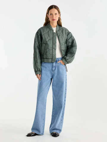 Ena Pelly Magnolia Quilted Jacket Olive