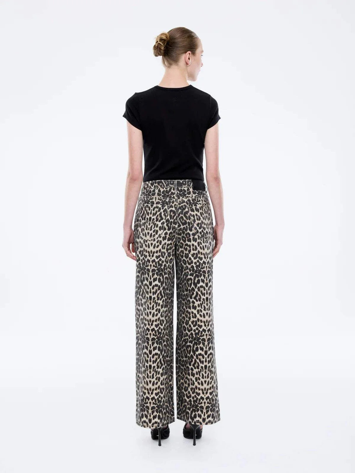 Ena Pelly Suri Jean Leopard Print 