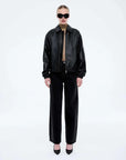 Ena Pelly Arizona Leather Jacket Black