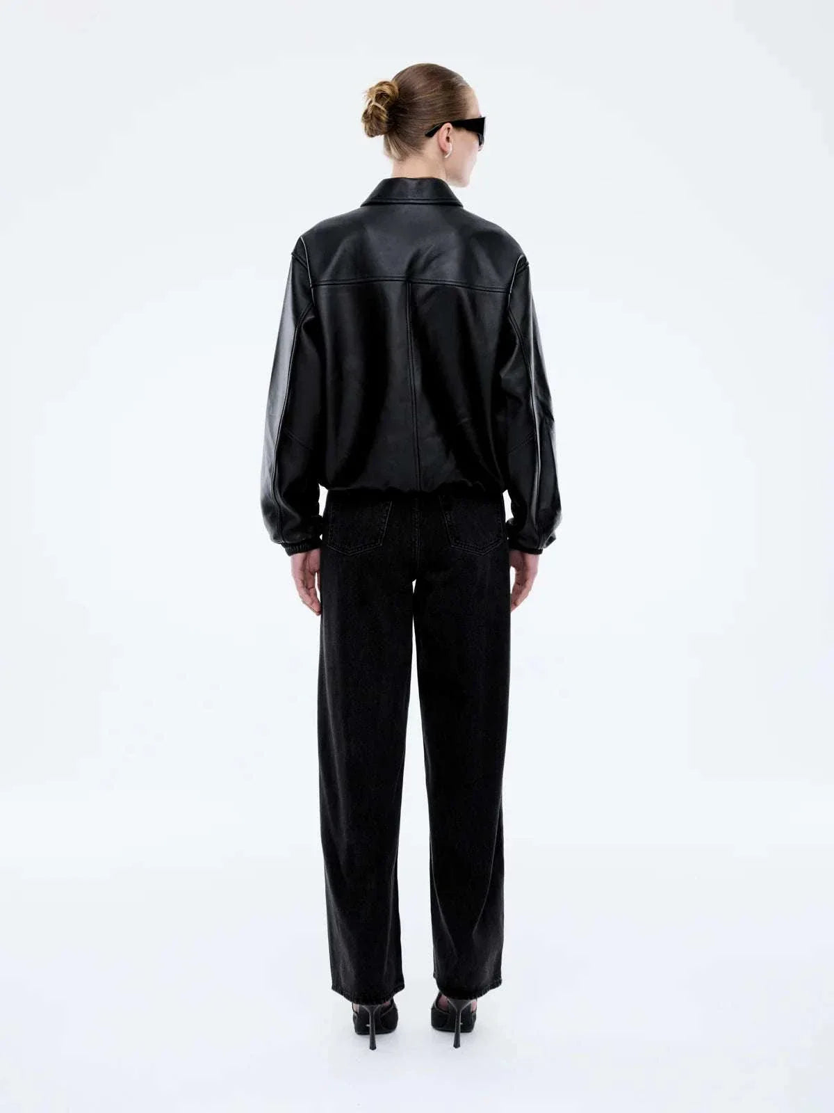 Ena Pelly Arizona Leather Jacket Black