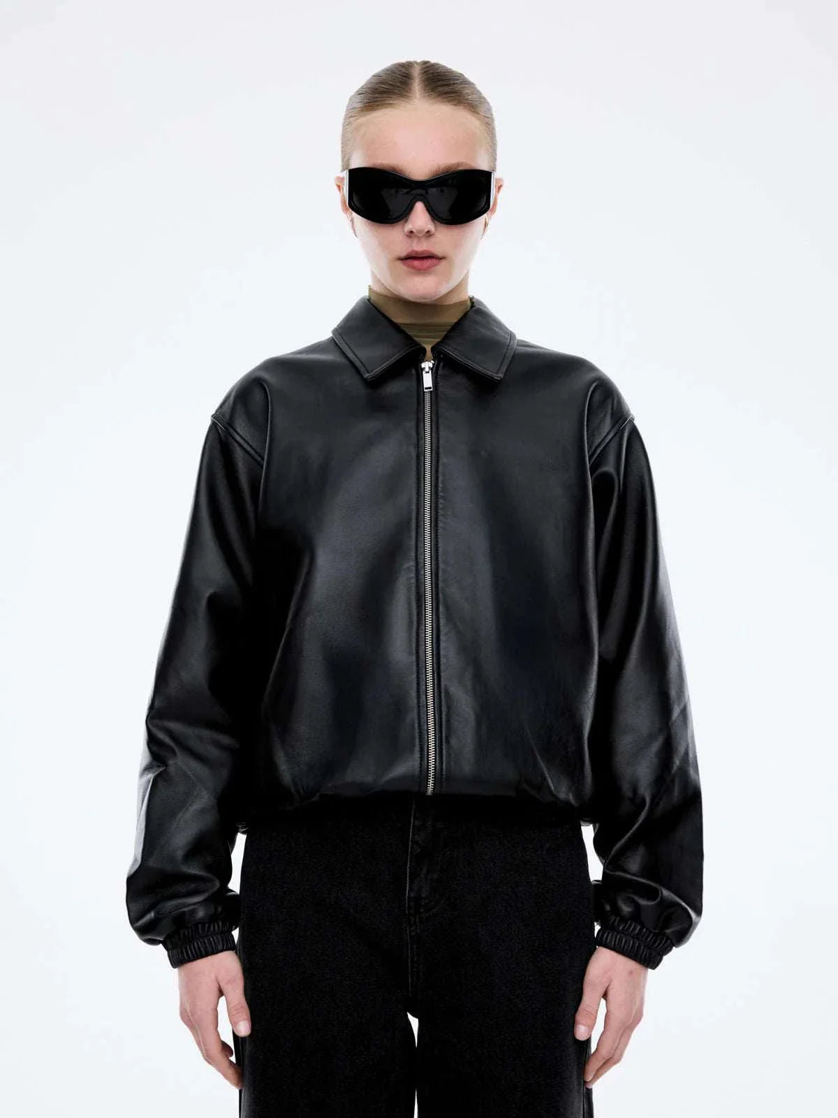 Ena Pelly Arizona Leather Jacket Black