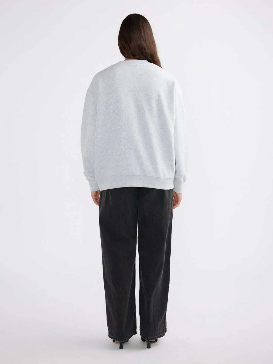 Ena Pelly Lilly Oversized Sweater College Mid Grey Marle