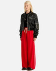 Ena Pelly Hadley Worn Leather Biker Jacket Black