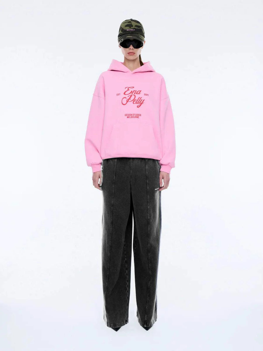 Ena Pelly Design Studios Hoodie Washed Pink