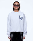 Ena Pelly Mila Oversized Sweater White Marle EP Sport