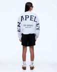 Ena Pelly Mila Oversized Sweater White Marle EP Sport