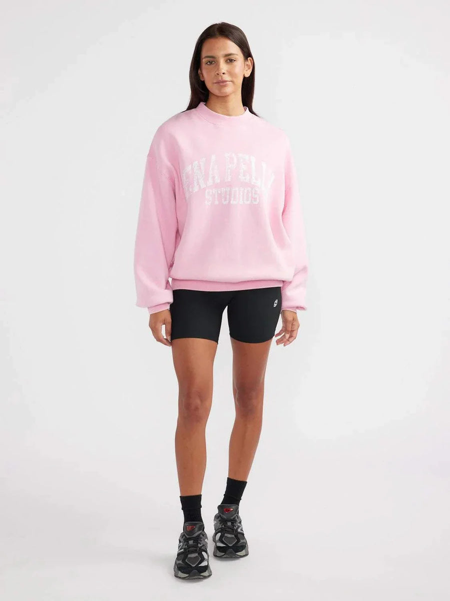 Ena Pelly Vintage Sport Sweatshirt Washed Pink