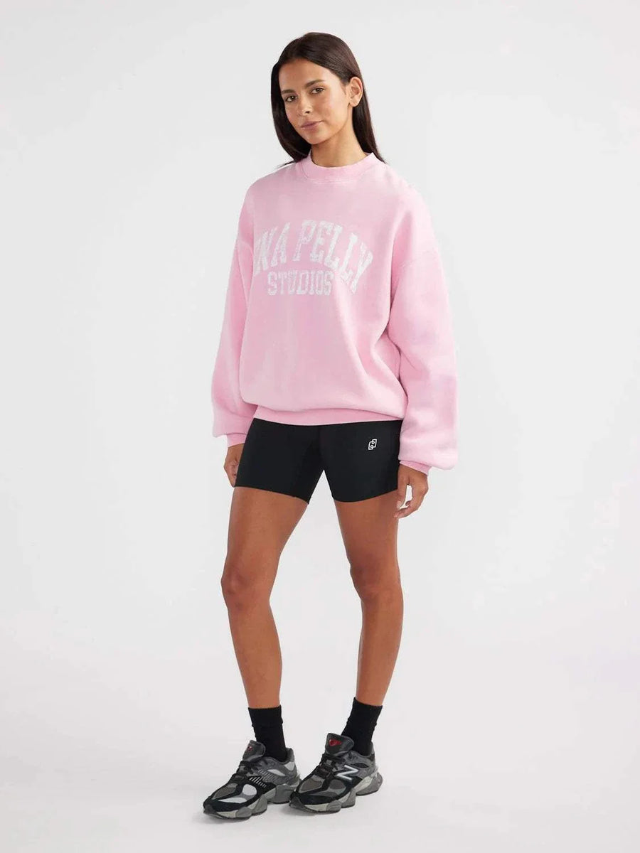 Ena Pelly Vintage Sport Sweatshirt Washed Pink