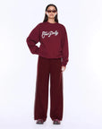 Ena Pelly Mila Oversized Sweater Burgundy