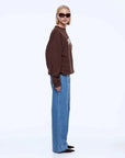 Ena Pelly Mila Oversized Sweater Chocolate