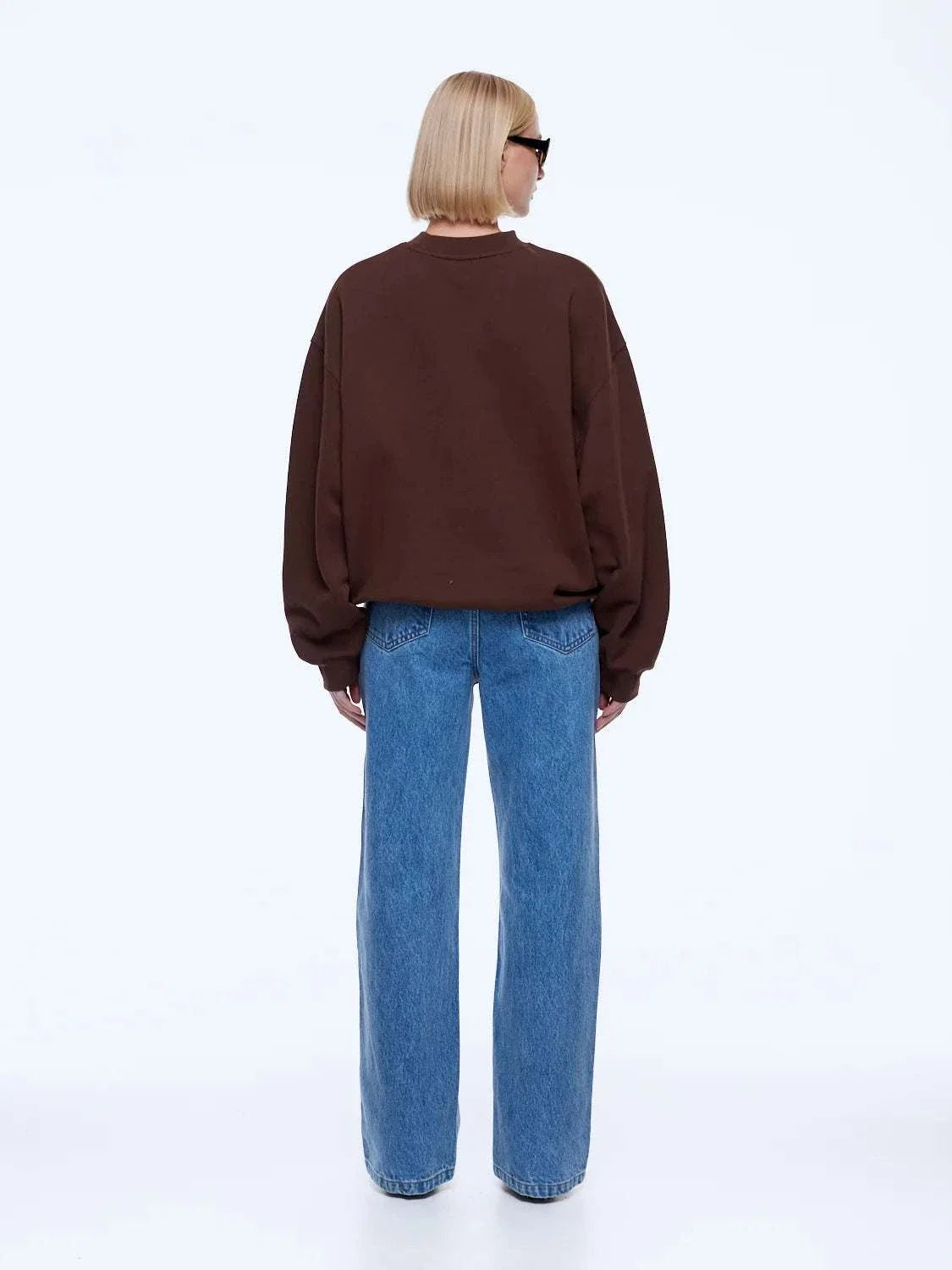Ena Pelly Mila Oversized Sweater Chocolate