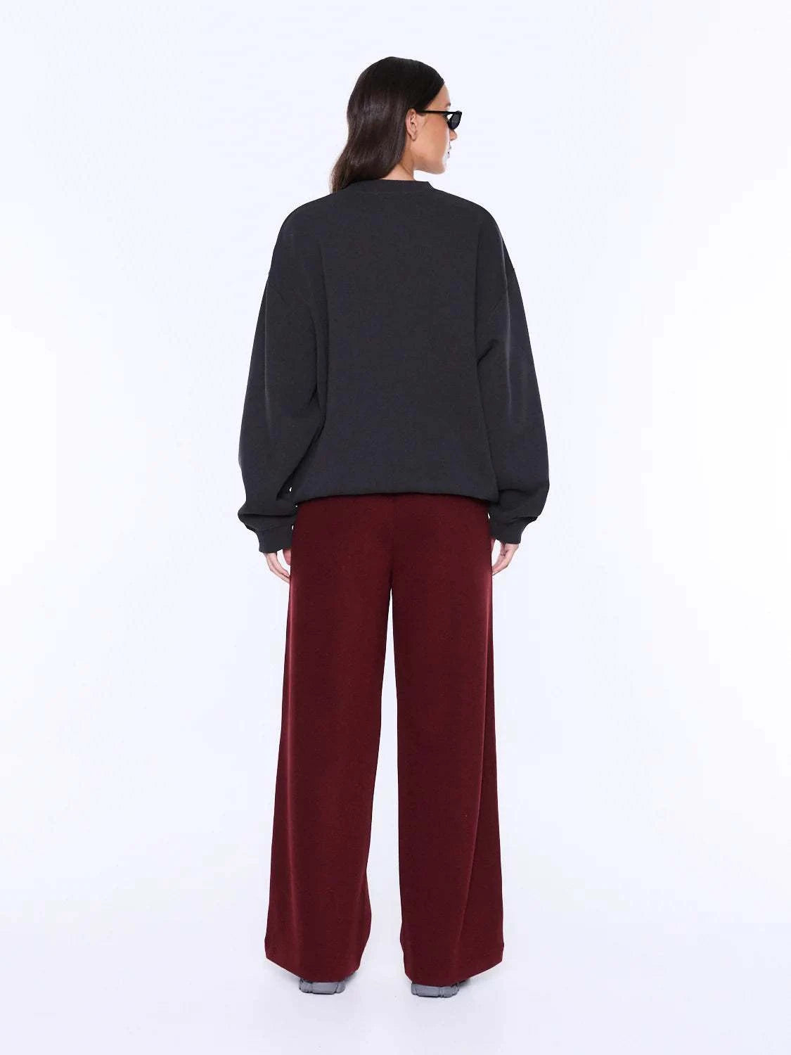 Ena Pelly Mila Oversized Sweater Vintage Black Cheetah