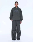 Ena Pelly Cassie Oversized Hoodie Washed Olive
