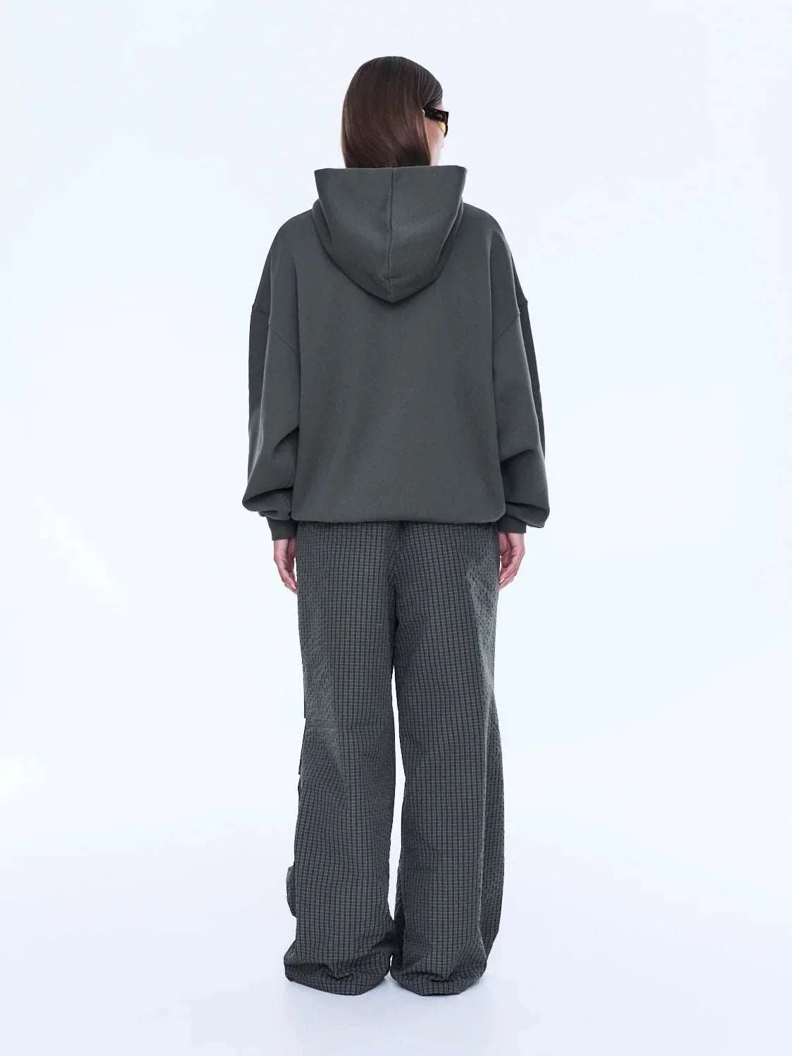 Ena Pelly Cassie Oversized Hoodie Washed Olive