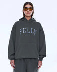 Ena Pelly Cassie Oversized Hoodie Washed Olive