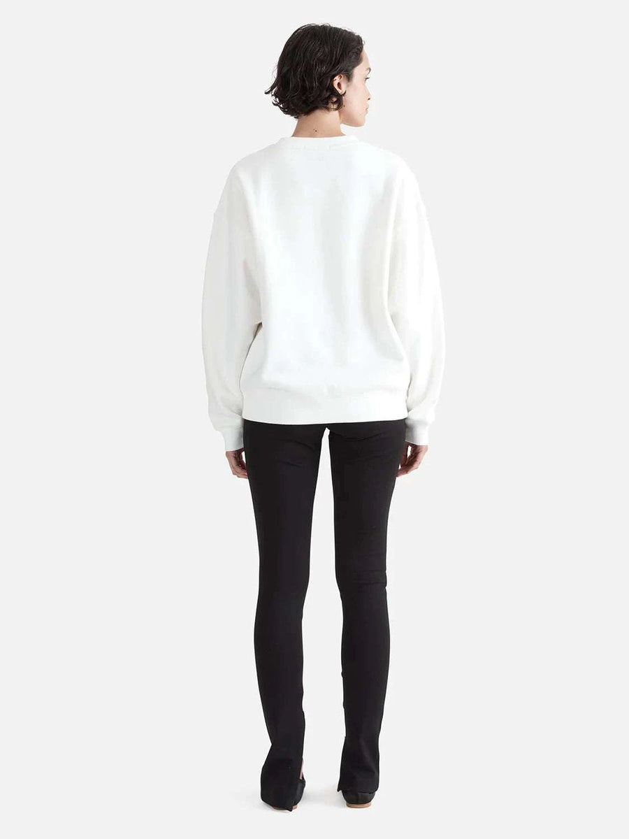 Ena Pelly Bouquet Relaxed Sweater Vintage White