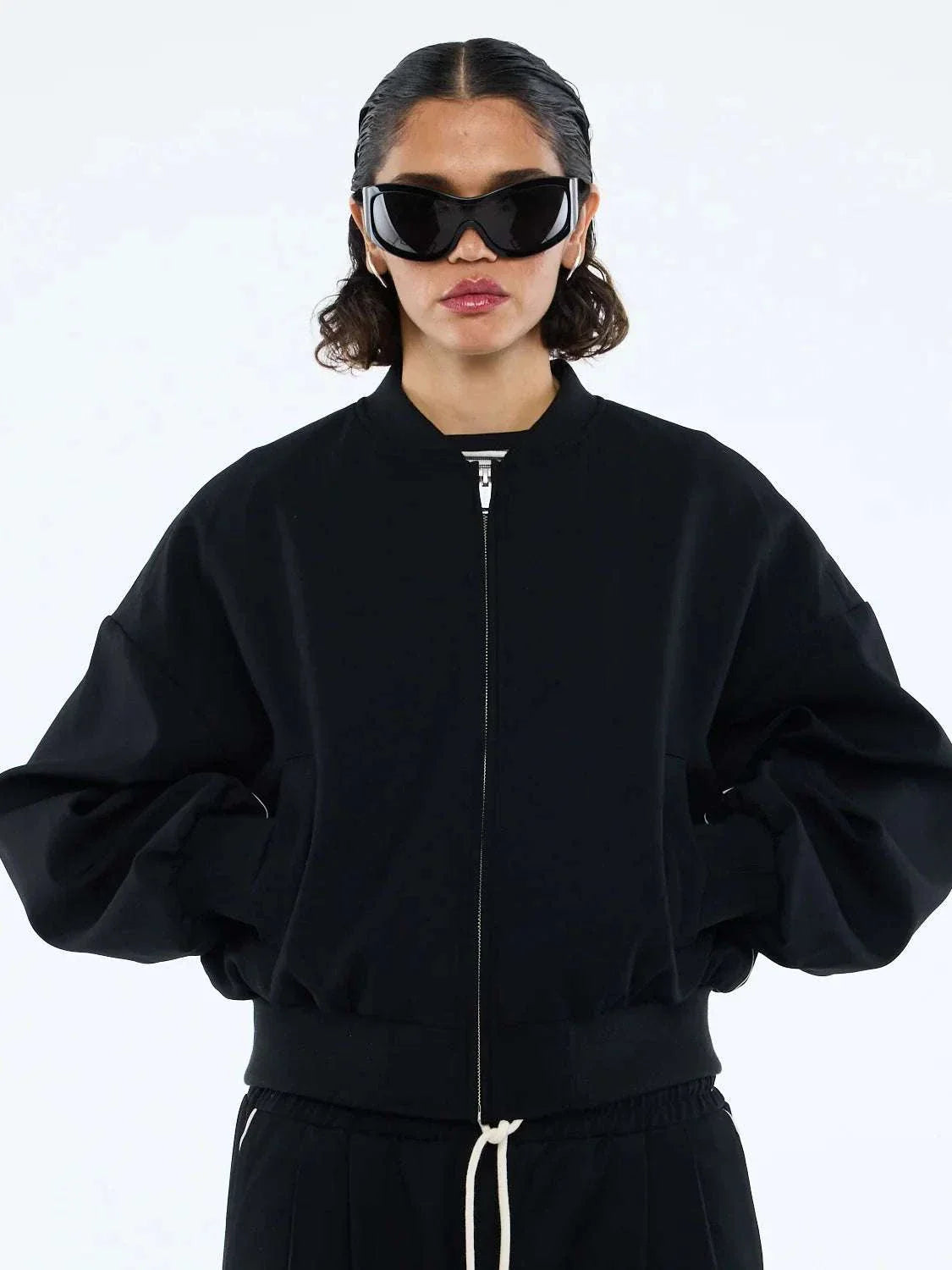 Ena Pelly Bowie Bomber Jacket Black