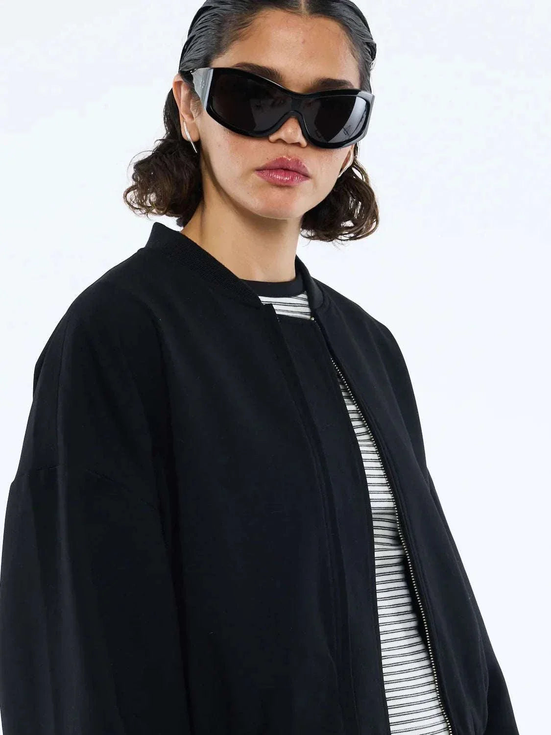 Ena Pelly Bowie Bomber Jacket Black