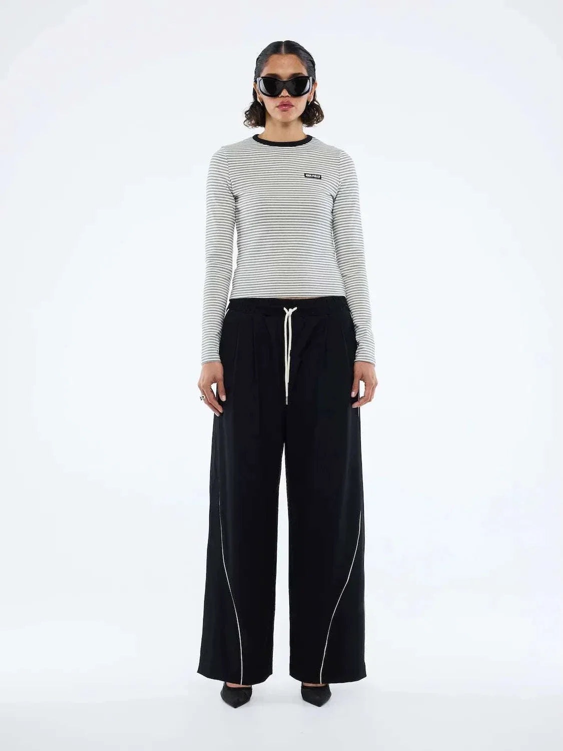 Ena Pelly Bowie Wide Leg Pant Black