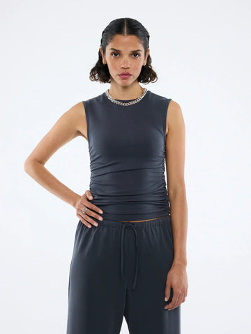 Ena Pelly Nella Soft Jersey Tank Vintage Black