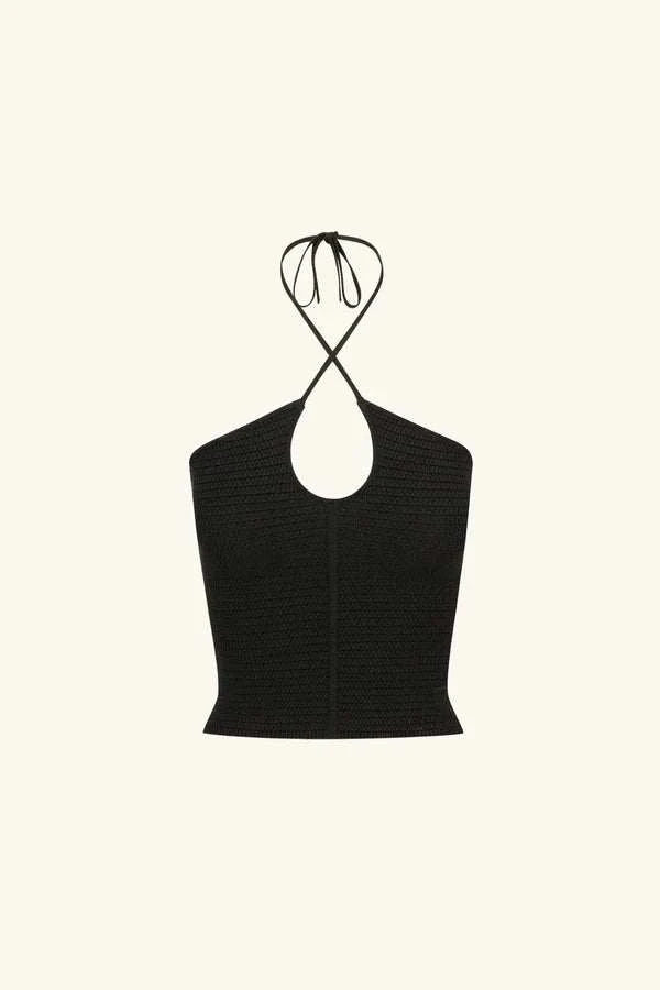 Shona Joy Eve Cross Front Top Black