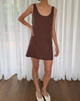 Posse Evie Mini Dress Choc Vanilla