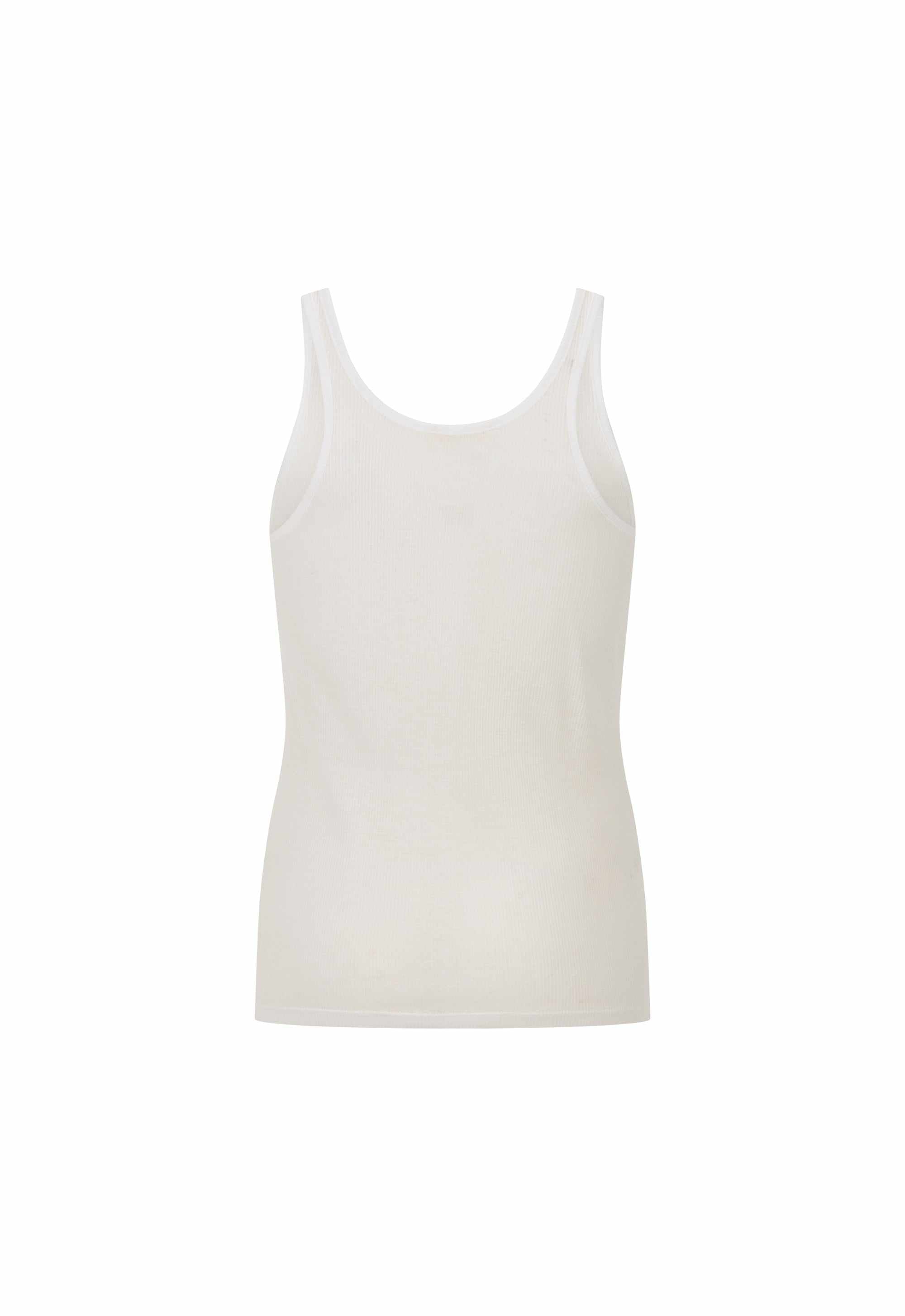 Spell Eagle and Locket Singlet Antique White