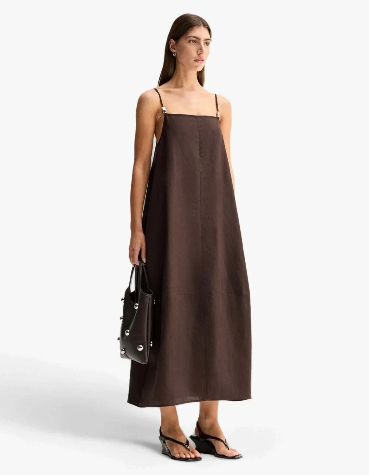 Elka Collective Carlo Maxi Dress Chocolate