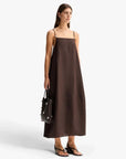 Elka Collective Carlo Maxi Dress Chocolate