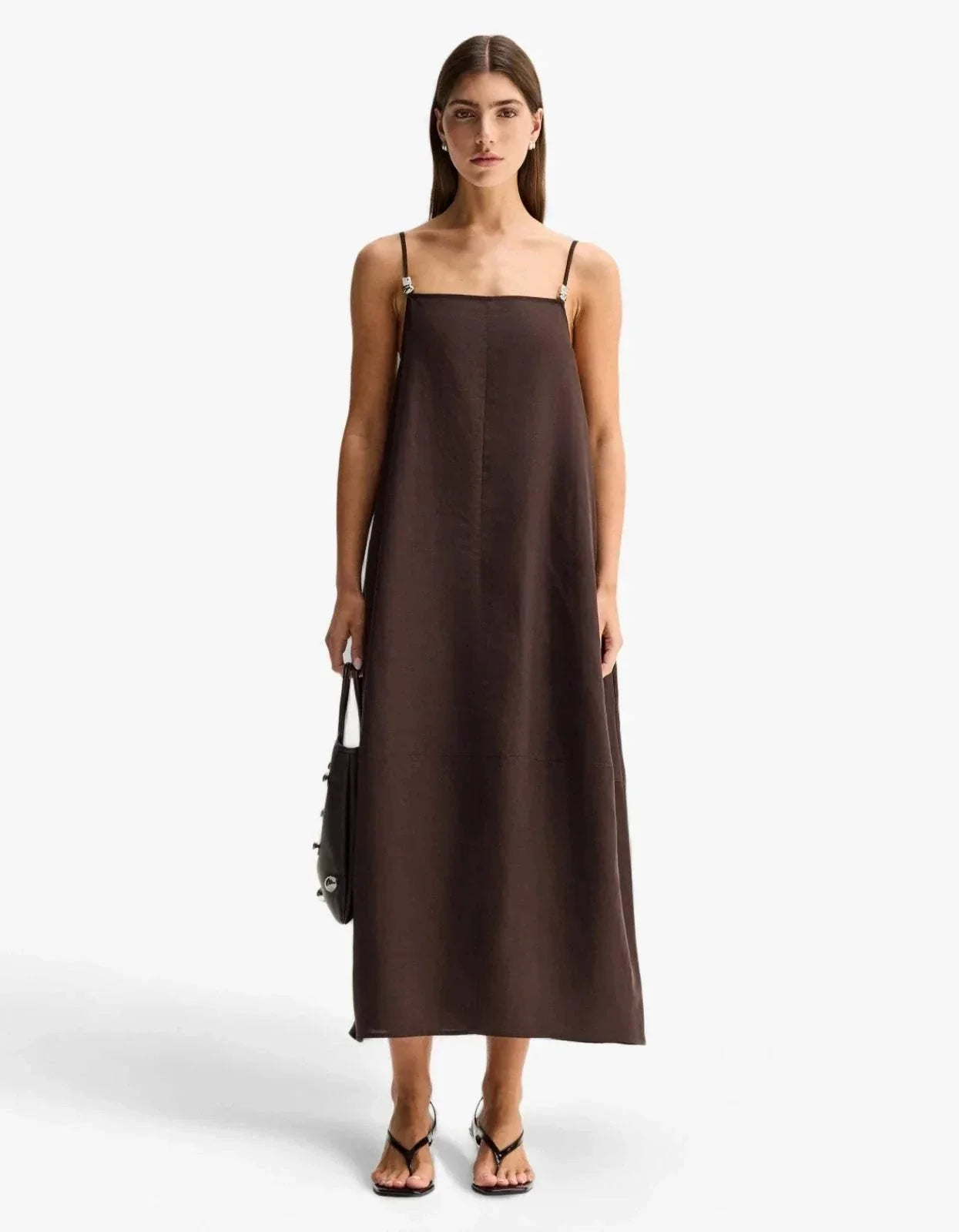 Elka Collective Carlo Maxi Dress Chocolate