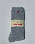 Le Bon Shoppe Embroidered Snow Socks Cookie and Cream