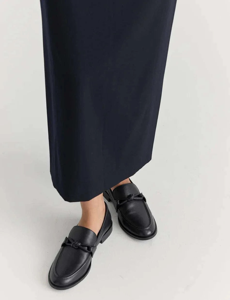 La Tribe Emily Knot Loafer Black 